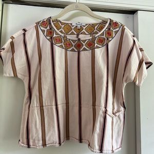 Striped madewell blouse!